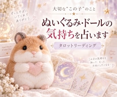 推しぬい・ぬいぐるみ・ドールの気持ちを占います イメージ1