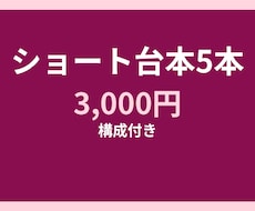 ショート動画の台本5本作ります イメージ1