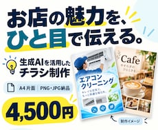 生成AIで伝わる販促チラシを作成します イメージ1