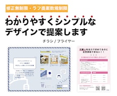 わかりやすくシンプルなデザインでフライヤー制作ます イメージ1