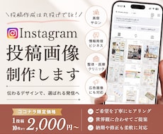 Instagram投稿・広告画像を丁寧に制作します フィード投稿・広告やお知らせ・グリッド画像などなんでもOK！
