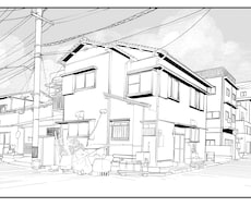 漫画背景イラスト作成します 本業の建築知識を元に説得力のある背景を描きます。