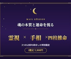 魂を視る｜霊視×手相×四柱推命の統合鑑定ます イメージ1