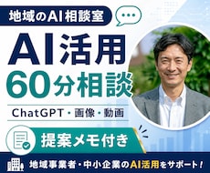 AIで何ができる？60分のビデオ相談で提案します ChatGPT・画像AI・動画AIを、あなたの事業向けに整理