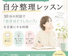 頭の中のモヤモヤ、一緒に整理します 対話で「自分はどうしたい？」を言葉にする自分整理レッスン