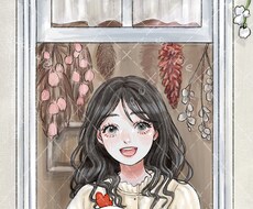 繊細で美しい背景込みのイラスト制作させて頂きます 表紙や挿絵、サムネイルなど商用にもお使いください。