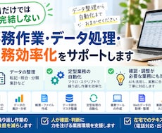 AIだけでは難しい事務作業やデータ処理を代行します イメージ1