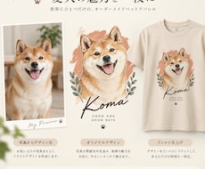 愛犬をオリジナルウェアにデザインします 大切な思い出を、世界にひとつの一着へ