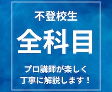 不登校のお子さんの勉強をサポートします イメージ1