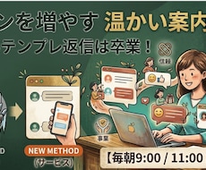 丁寧で温かいチャット・メッセージ案内します 冷たいテンプレ脱却！丁寧な案内であなたのサービスの信頼度UP