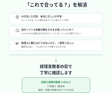 AI生成の経理資料を最終チェック！不安を解消します 個人事業主向けの経理サポート。テキストやデータのチェックを！