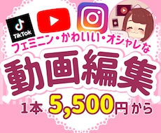 発信がんばり続けてるあなたの代わりに動画編集します 可愛い世界観Vlog・インスタ・youtube・TikTok