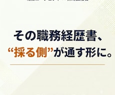 現役エージェントが採用目線で書類を添削します イメージ1