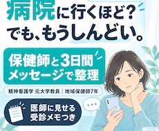 うつかも？と悩む方の受診前の不安を整理します イメージ1