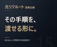 元リクルート【引き継げる】業務手順書を作ります イメージ1
