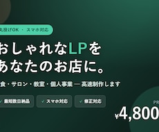 4,800円〜集客できるおしゃれLP作ります イメージ1