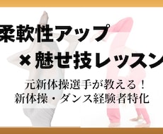 柔軟性アップ×魅せ技｜元新体操選手が指導します イメージ1