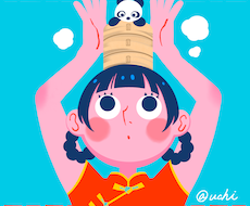 ポップでパッと目を惹く人物やシーンを描きます イメージ1