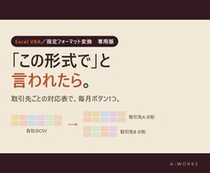 取引先ごとの指定フォーマットに変換します イメージ1