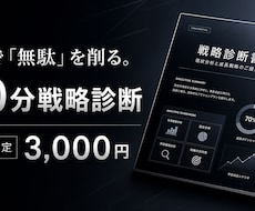 30分で解決！AI活用の業務改善提案書を作成します 手作業をAIで自動化。あなたの「時間」を取り戻す戦略診断。