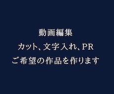 会社のPR！SNS等の動画編集等が出来ます イメージ1