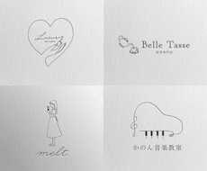 シンプルかわいい手書きロゴイラストを制作します 【５名様限定価格】パン屋さんお菓子屋さんのショップカード等に