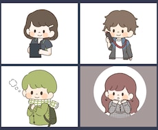 ゆるくて可愛いイラスト似顔絵も制作します イメージ1