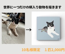 オリジナルの柄入り動物を描きます イメージ1
