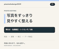 写真3枚を明るく見やすく整えます イメージ1