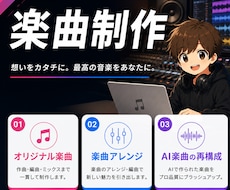 スタジオエンジニアがAI楽曲を製品品質に修正します 不自然な構成やコード進行音抜けなどを作り直して完成させます
