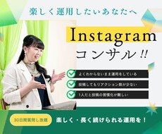 あなたのInstagramを30日間コンサルします イメージ1