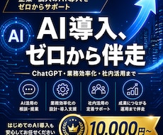 企業・個人のAI導入をゼロからサポートします イメージ1