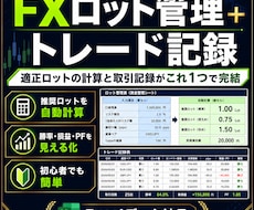 FXロット管理とトレード記録を提供します 適正ロットの計算と取引記録がこれ1つで完結