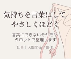 タロット｜気持ちを言葉にして、やさしくほどきます イメージ1