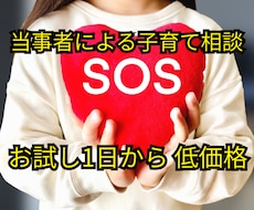 当事者がお母様、お父様の子育て相談を聴きます イメージ1
