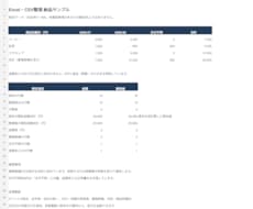 Excel・CSVを整理し集計表にまとめます イメージ1