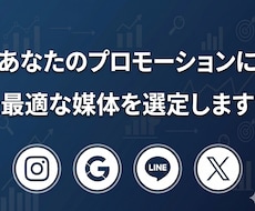 あなたのプロモーションに最適な媒体を選定しますます マーケコンサル8年の実務経験で根拠ある提案をします