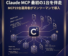 Claude MCP最初の1台、伴走で導入します MCP19台運用者が60分で最初の1台を一緒に導入
