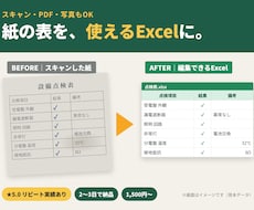 PDF・画像の表をExcel・Wordに変換します スキャン・画像もOK｜元資料と1行ずつ照合