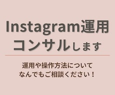 インスタ運用をコンサルします 月額制でサポートさせていただきます！