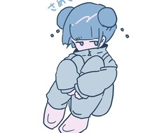 エモいシンプルイラスト描きます 甘エモい色味でキャラクターを描きます。