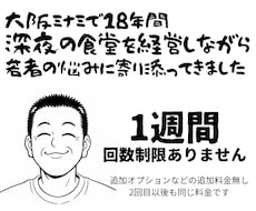 大阪ミナミの深夜の食堂のオヤジがお話ききます イメージ1