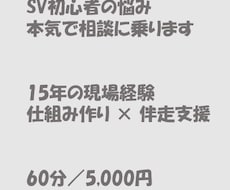 コールセンターSV初心者の不安に寄り添います 15年の現場経験でコールセンターSV初心者向け仕組み作り支援