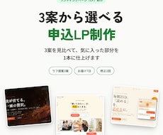 3案から選べる申込LP制作します イメージ1