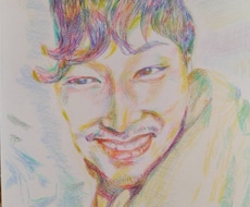 写真から鮮やかな手描き似顔絵［水彩色鉛筆]描きます イメージ1