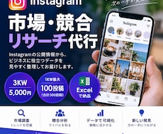 Instagramの市場・競合リサーチを代行します イメージ1