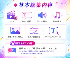 YouTubeなどの長尺動画を丁寧に編集します イメージ1