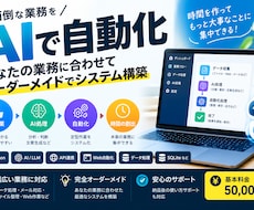 AIで業務の面倒な作業を自動化します イメージ1