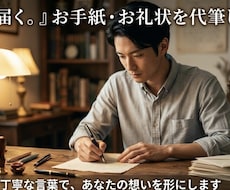 心に届く。お礼状やお手紙を代筆しますます イメージ1