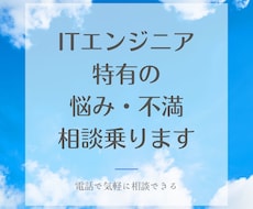 ITエンジニア特有の悩みや不満を解決します イメージ1